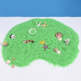 Innovative DIY wishing bottle decorative light sand vase bonsai micro landscaping fluorescent sand diy material particles luminous sand