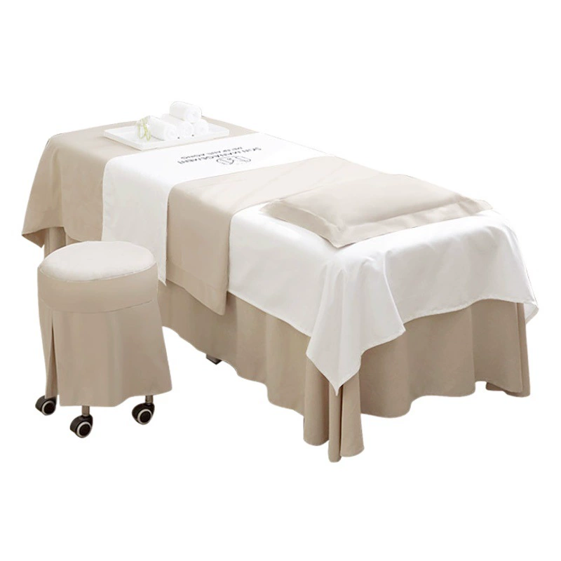 Салон красоты покрывало из четырех предметов Элитный светлый роскошный однотонный логотип Four Seasons Universal