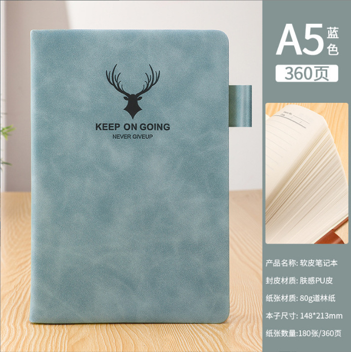 A5 cuaderno macarons color grueso bloc de notas de alto valor Libro de registro de reuniones de negocios Libro de anuncios al por mayor