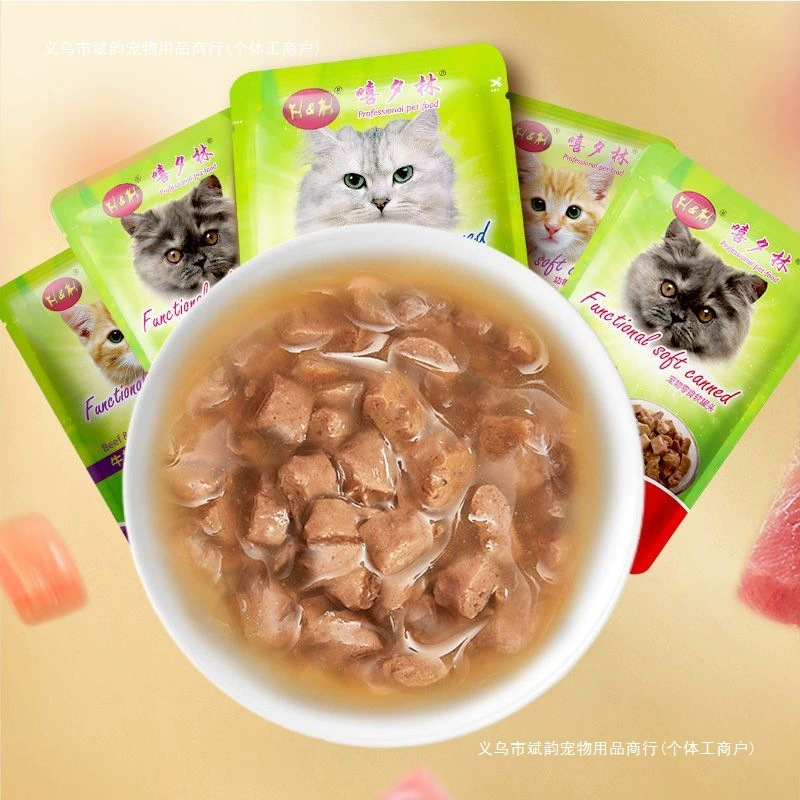 Пакет влажного корма для кошек 90*12, свежая упаковка Miaomao, целая коробка, мягкая консервированная основная еда, закуски для кошек, питание для взрослых