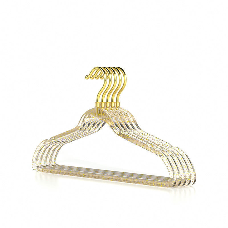 Acrílico percha de ropa transparente percha de ropa doméstica sin marcas percha de ropa antideslizante tienda de ropa de lujo ligera soporte de secado especial image 6