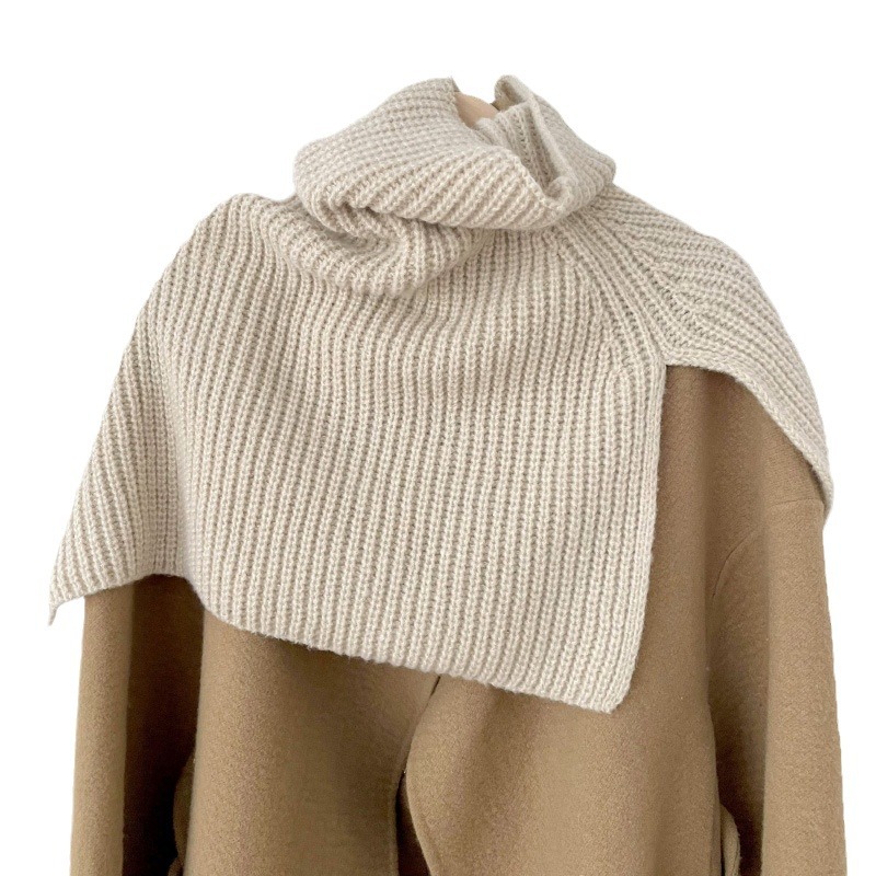 秋冬の韓国版は純色の保温カバーを合わせて首を囲みます。