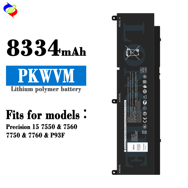 Suitable for Dell Pkwvm Notebook Battery Precision15 7550/7560/7750/7760/P93F