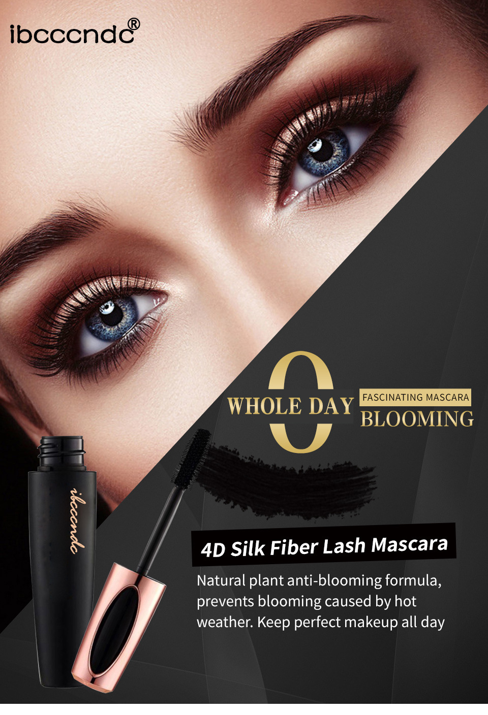 ibcccndc Thick and Curly Black Mascara Application Scenario
