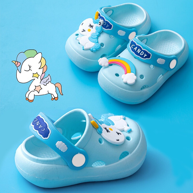 Children's slippers boys and girls sandals non-slip wholesale kids baby hole shoes summer unicorn cartoon cute Children's slippers boys and girls sandals non-slip wholesale kids baby hole shoes summer unicorn cartoon cute