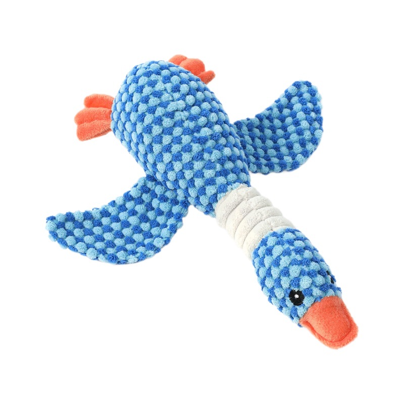 Juguetes transfronterizos para mascotas, juguetes para perros de sonido de felpa, gansos a juego, juguetes de entrenamiento de ventilación resistentes a la mordedura, peluche