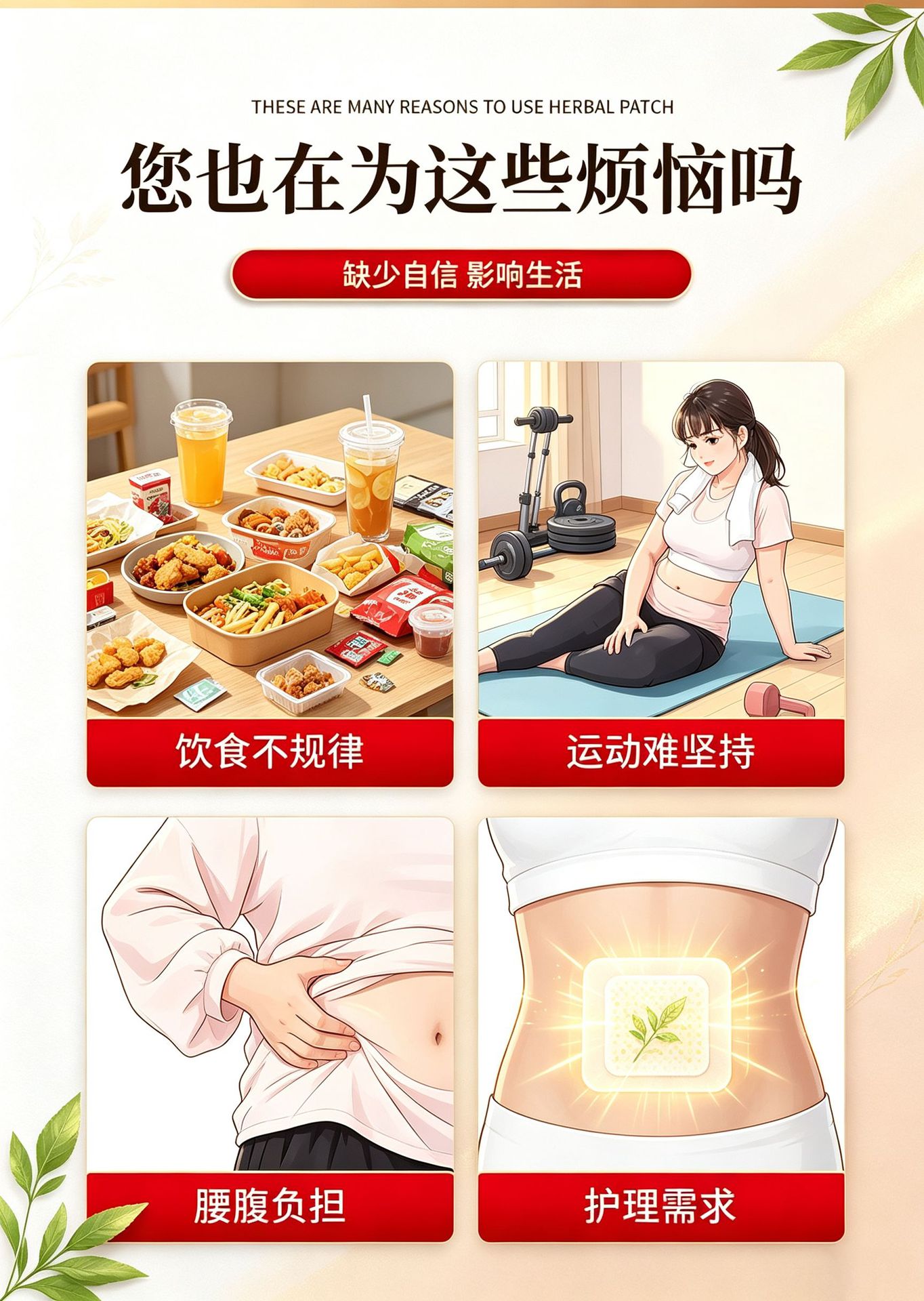 Herbal Navel Patch Da Du Tie Mugwort Warming Belly Sticker 3 Patches Plus 1 Stick Per Box quality and texture