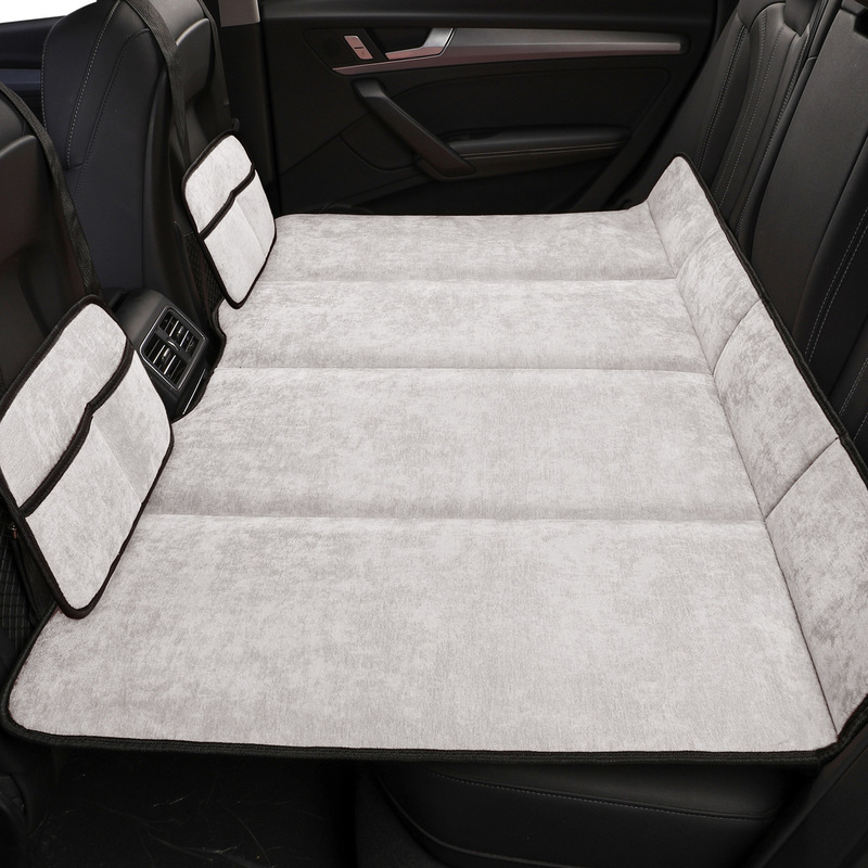 車載用シェニール折りたたみベッド、汎用エアレス車用寝具、後部座席用睡眠グッズ、折りたたみ式マットレス|undefined