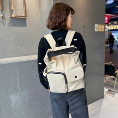 小衆リュックサック多ポケット軽量大容量リュックサックカジュアル多背法ショルダーバッグ