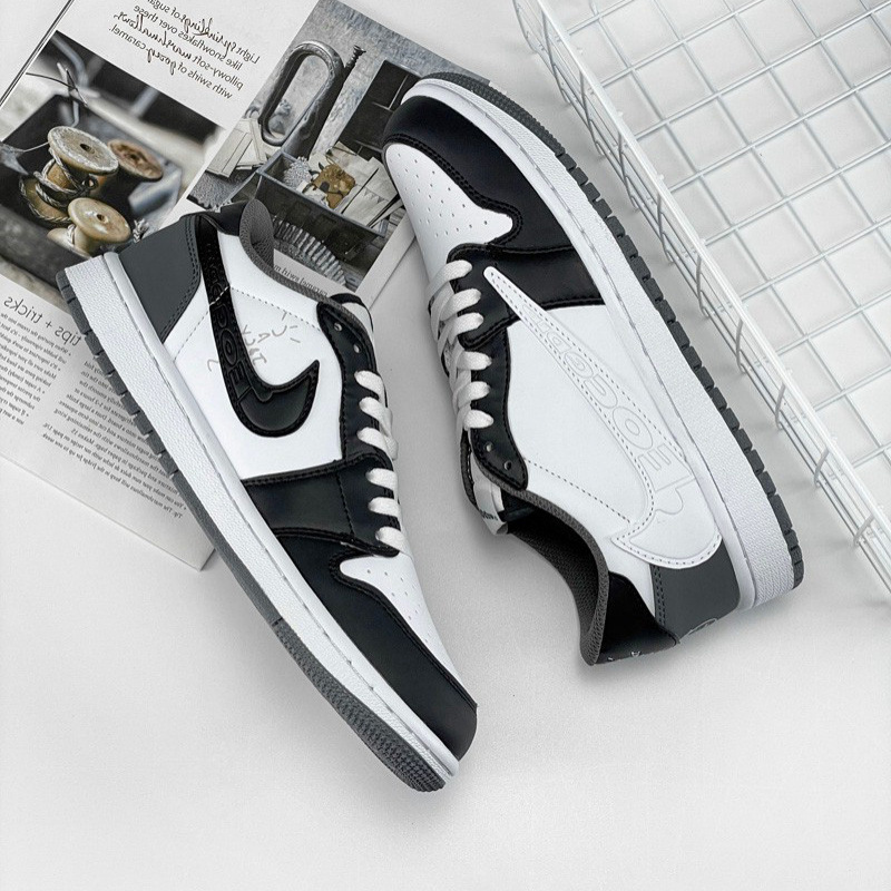 Air Force 1 Men's Shoes Aj1 Women's High-Top Toe Buckle Crushed Ash Obsidian Barb Joe 1 over Poison