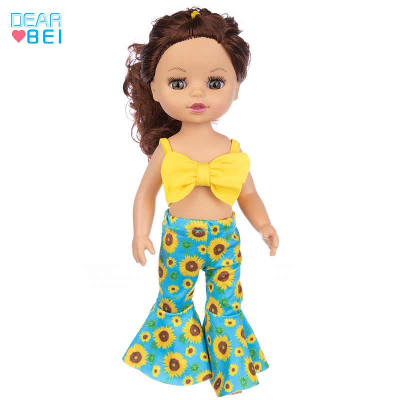Venta caliente transfronteriza simulación muñeca 14 pulgadas American Girl renacer vinilo muñeca niños muñeca
