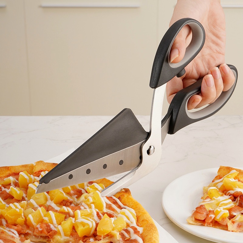 烘培工具不锈钢披萨剪多功能铲披萨刀薄饼剪烘培剪刀Pizza cutter