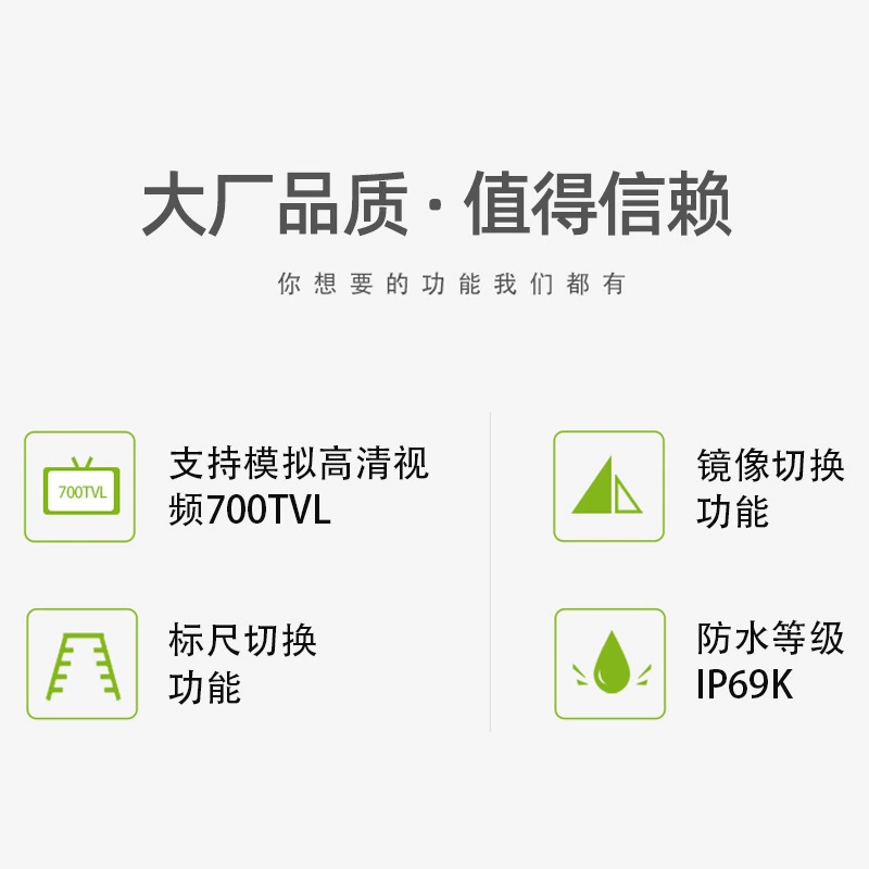 Wide-angle waterproof monitor, CCTV camera
