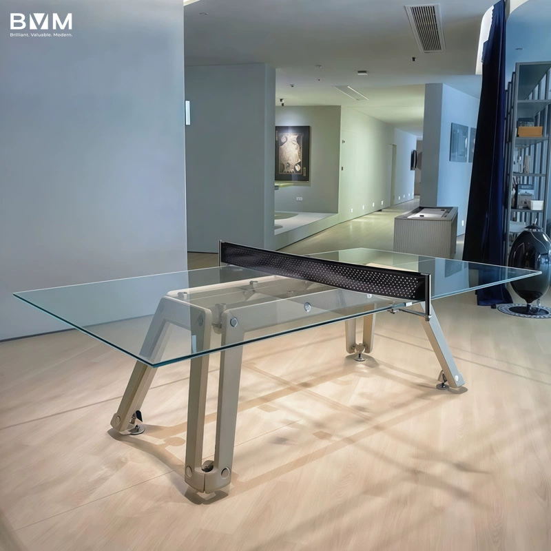 Бурундийский стол для настольного тенниса из закаленного стекла