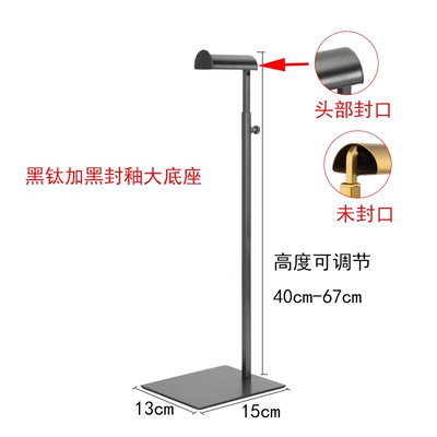 Большая голова черный титан с черной глазурью печать