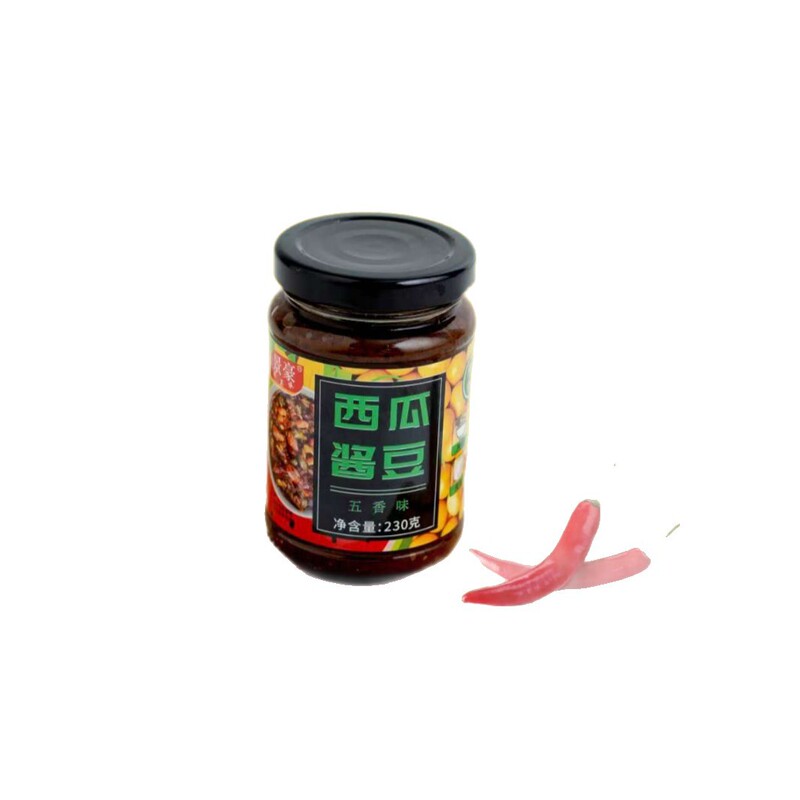 清真食品河南老式酱豆西瓜酱豆特产家乡味道香辣五香酱豆夹馍拌面|undefined