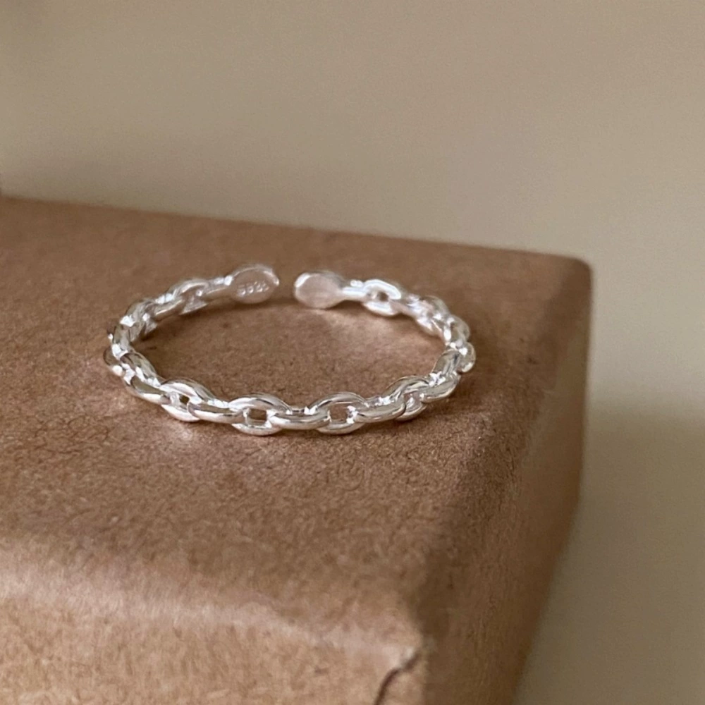 Серебряное кольцо 925 пробы, матовая отделка, стиль легкой роскоши, середний палец, не тускнеет