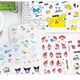 SL-17 Sanrio Mini Cartoon Waterproof Transparent Pvc Sticker Hand Account Diary Decoration Material Animal Cool Loomi