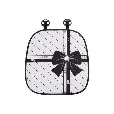 Waist support: Car Headrest Lumbar Support Bowknot - gift-bow-cushion-white-front-row