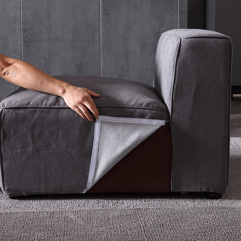 Yi Haixuan sofá minimalista italiano sala de estar modelo de muebles para cuatro personas 2.6m plumón sofá personalizado