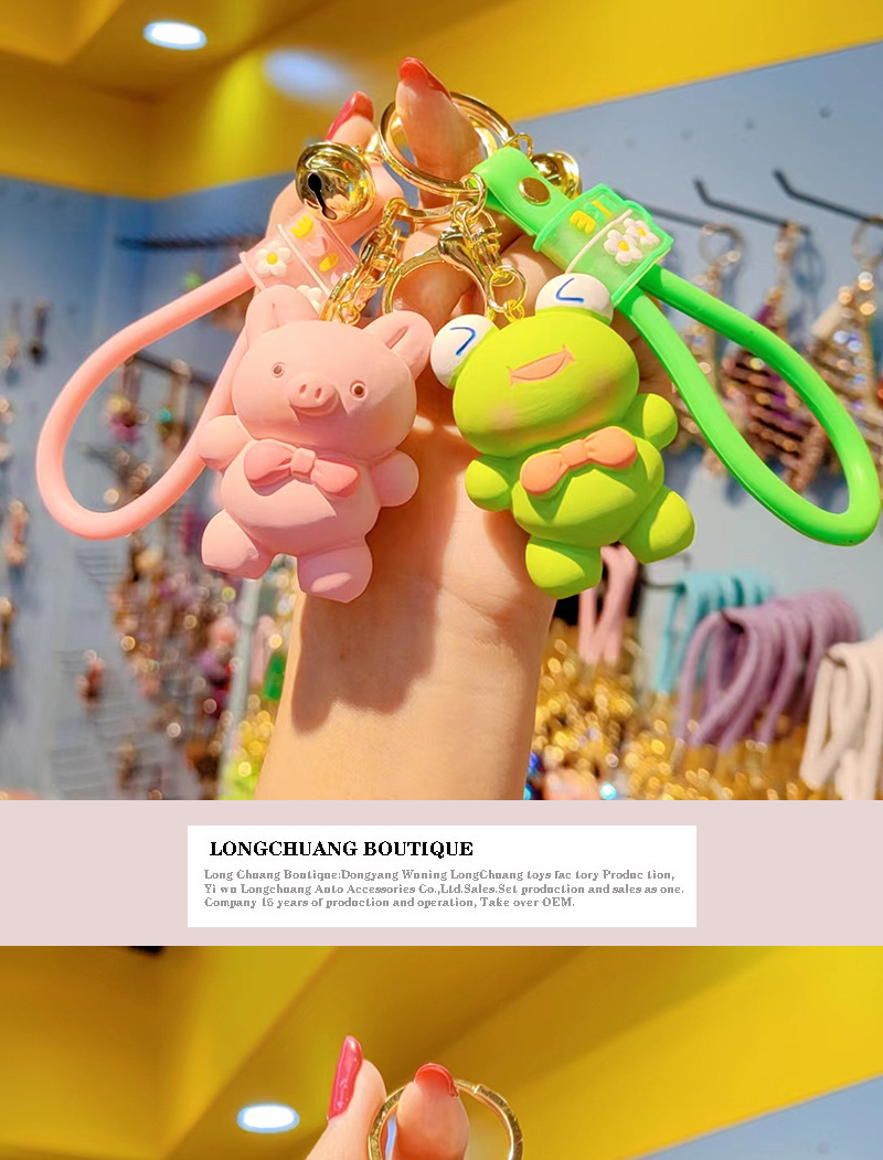 35g Weight Bag Pendant, Keychain Classification 1 Piece Quantity Casual, Street Occasion Resin Material Animal Pattern Unisex Gender Cartoon Style, Cute Style 1 Piece Cartoon Style Cute Animal Resin Unisex Bag Pendant Keychain 2