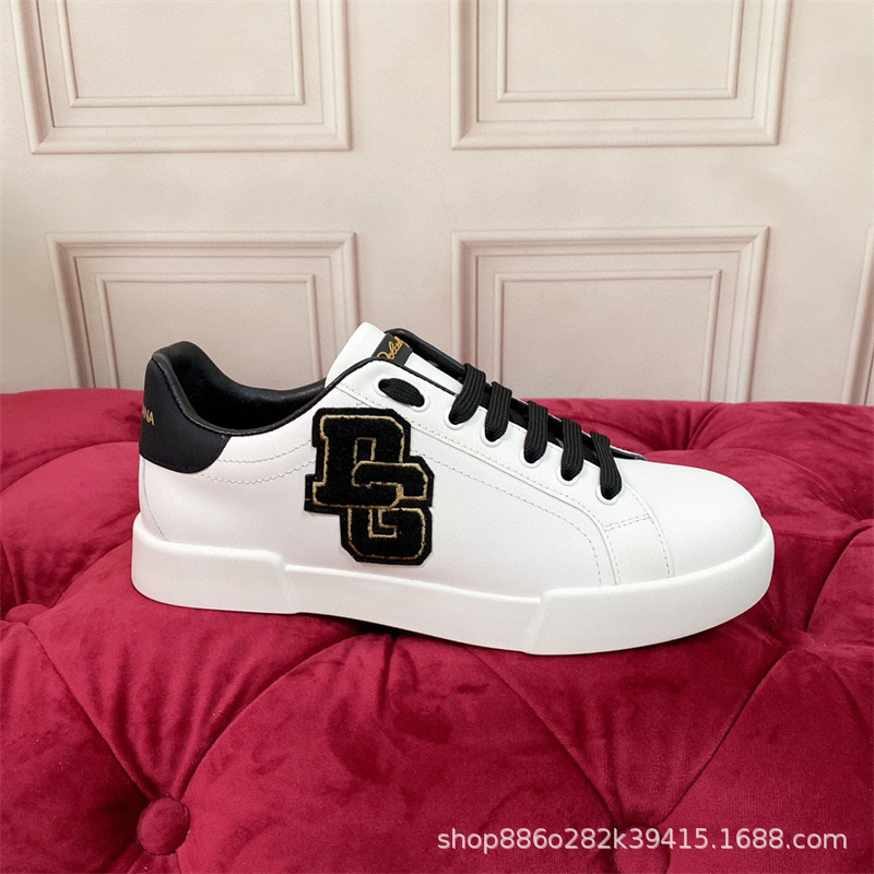 Comercio exterior orden Original D familia Four Seasons casual low-top DG plataforma zapatos de cuero punta redonda talón plano zapatos de viscosa de los hombres Guangzhou bienes