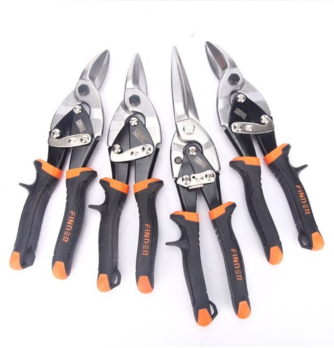 Chrome-vanadium steel aviation special industrial stainless steel colorful steel sheet multi-purpose iron sheet scissors large scissors left and right curved straight head scissors