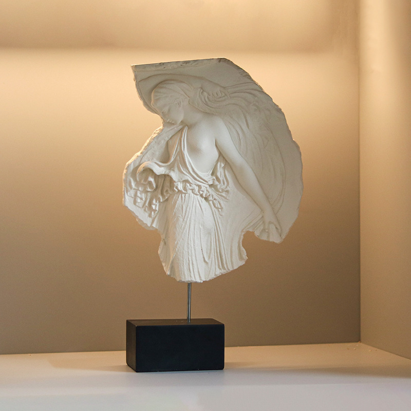 French Middle Style Ornaments Art Venus Plane Relief Mythical Figure Goddess Sculpture Model Room Decorations