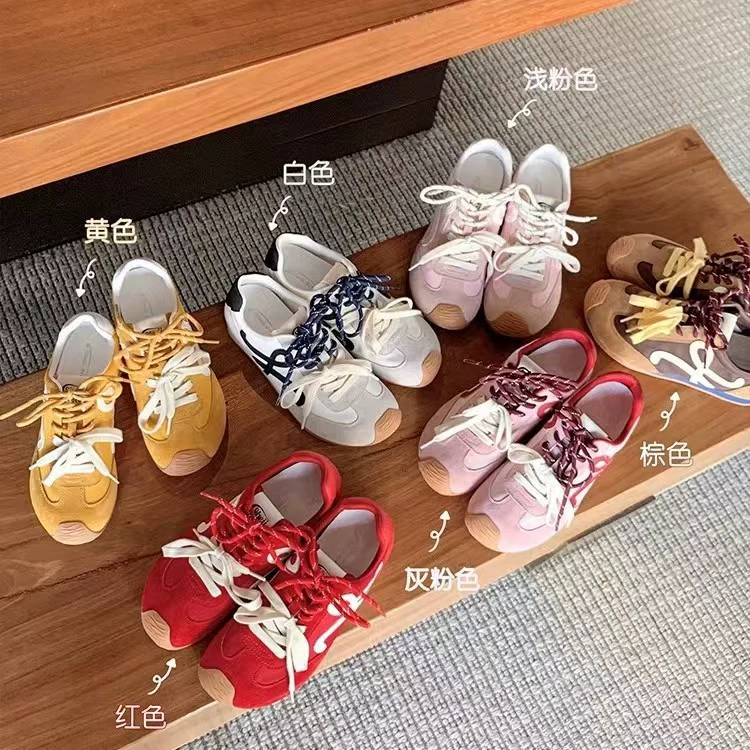 Кроссовки в стиле Су Иньин, увеличивающие рост на 6 см ~ ретро-кроссовки с наклонным носком и шнурками, повседневные, в стиле немецких тренировочных кроссовок, женские кроссовки «Форрест Гамп»