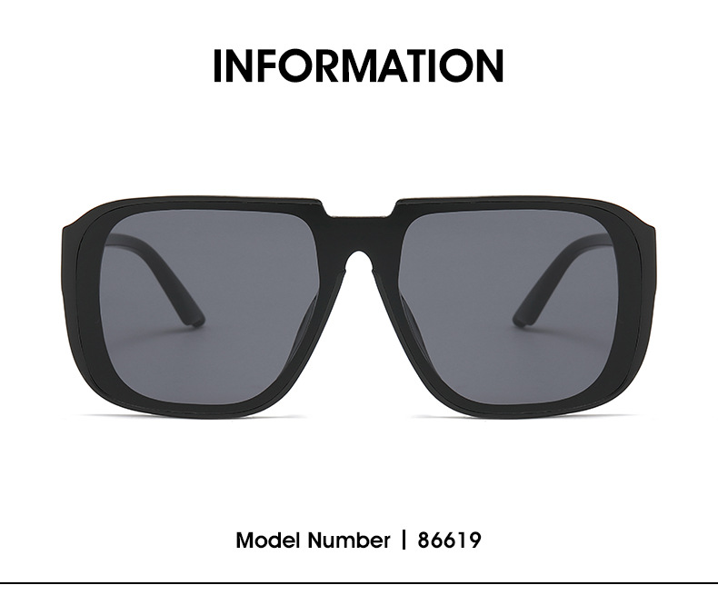 55g Weight Full Frame Glasses Structure Sunglasses Classification PC, UV400 Protection Lens Material Square Glasses Style Daily Occasion Solid Color Pattern Women'S Gender Patchwork Design Fashion Style Black Color Fashion Solid Color PC UV400 Protection Square Patchwork Full Frame Men's Sunglasses 2