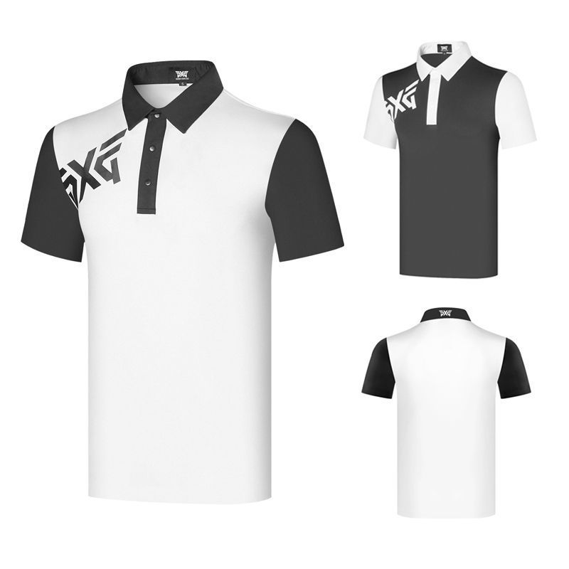Golf Clothing Men's Short-Sleeved T-Shirt Sports Polo Shirt Casual Versatile Elastic Quick-Drying Jersey Golf Top