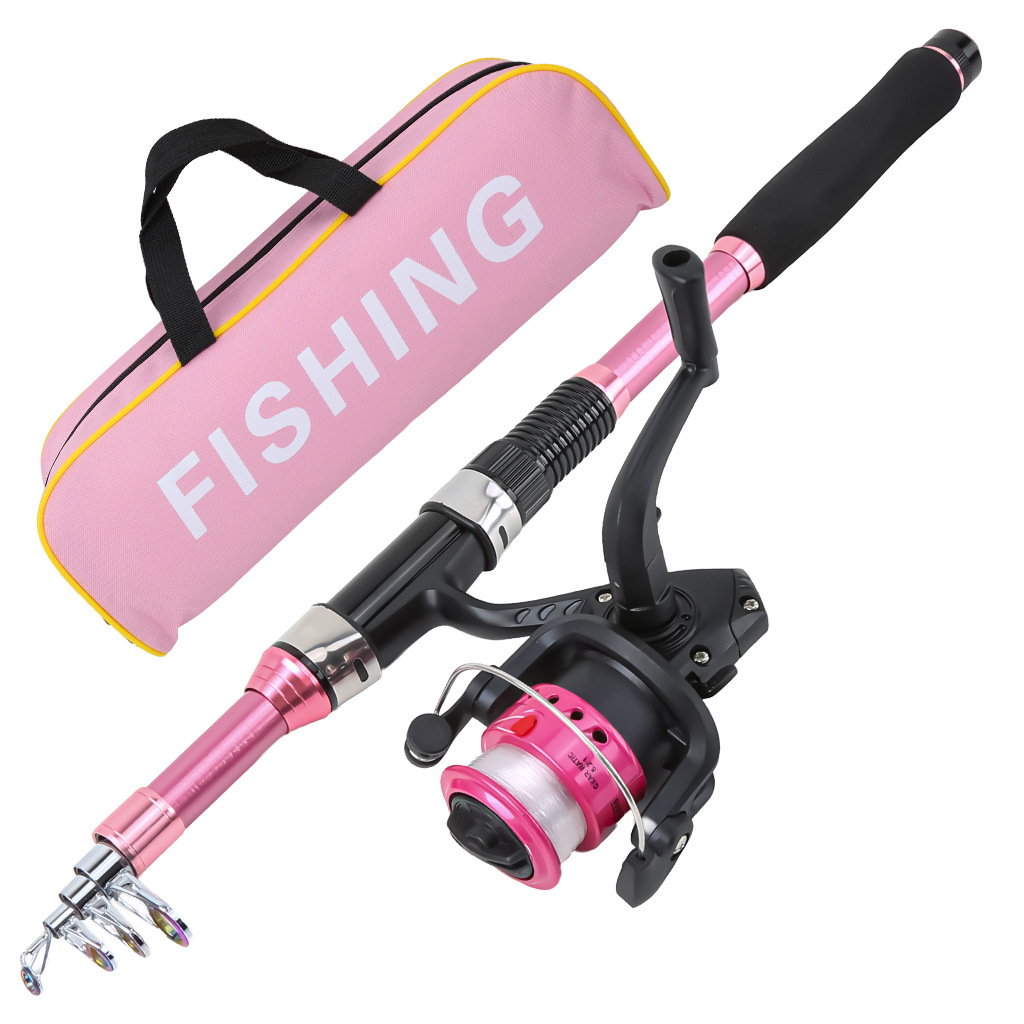 Cross-border fishing rod, lure rod, fishing gear set, telescopic lure sea rod, long-distance casting rod, hand rod, spinning reel, manufacturer wholesale