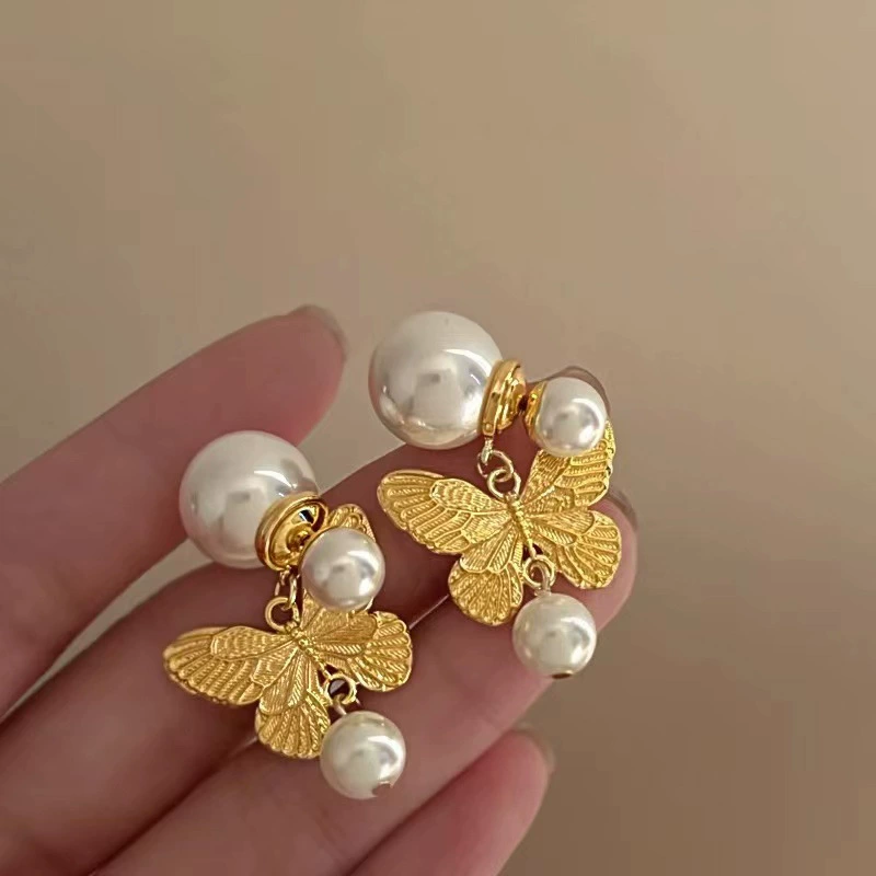 Серьги (Баою) Цветочная отделка, варианты из золота и серебра, оптового качества