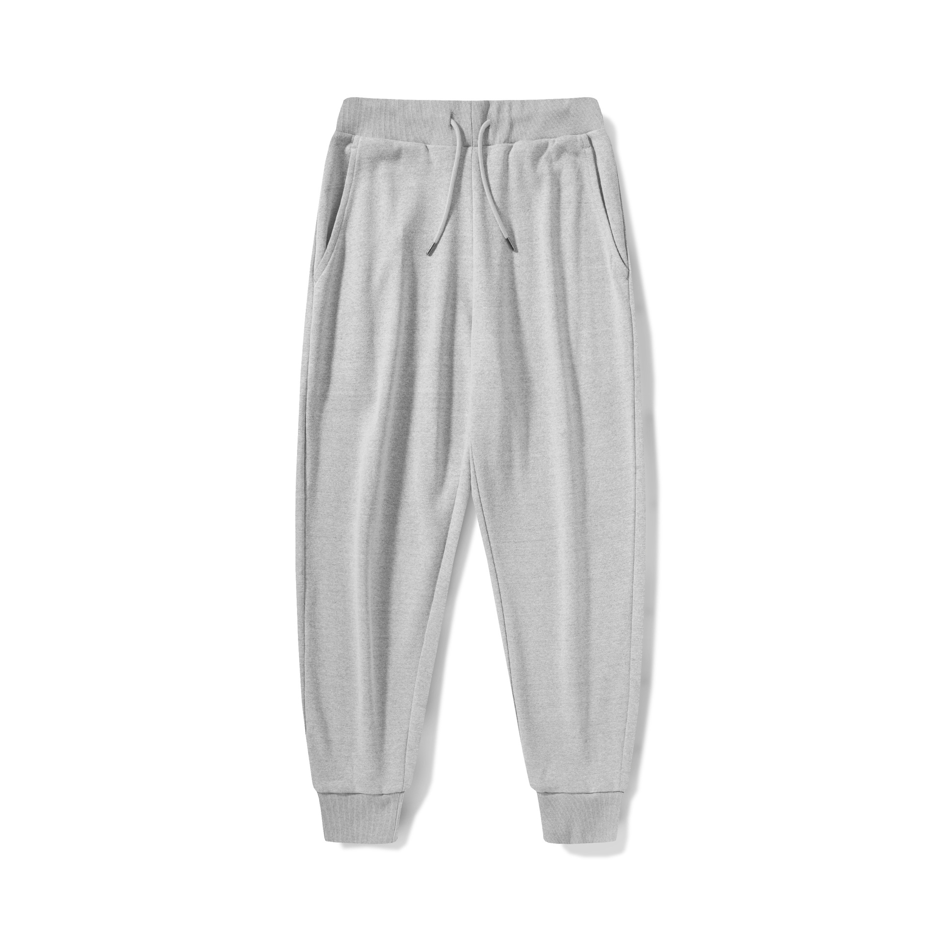Pantalones deportivos de felpa de 280g para hombre, color sólido, pantalones casuales holgados para primavera y otoño, pantalones deportivos básicos y sencillos BYB0024