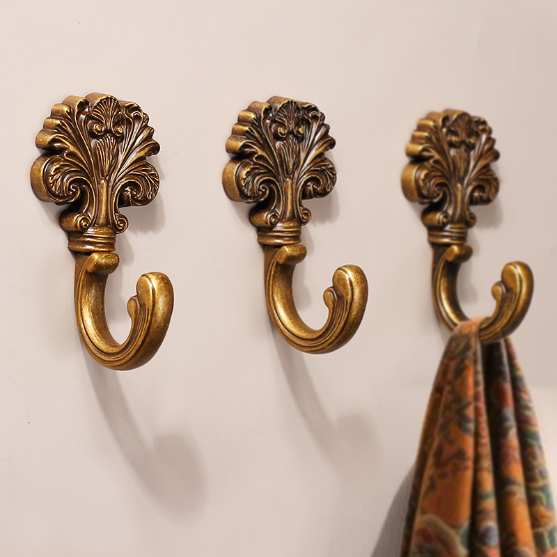 Medieval Style Clothes Hook for Entrance Hall, Shoe Cabinet, Wardrobe, Single Hook for Hanging Clothes, Wall-Mounted Retro Coat Hook