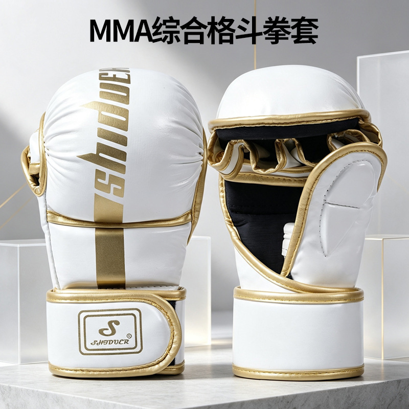 Bread half-finger boxing gloves for combat, Muay Thai, UFC, children's training, adult punching bag use, professional gloves, MMA boxing gloves