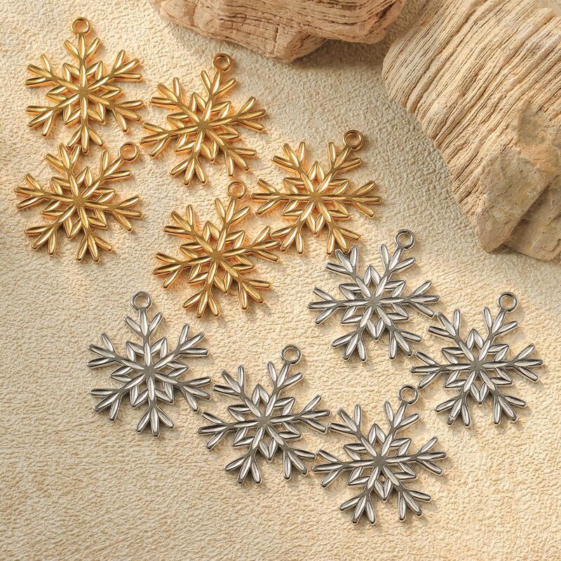 304 Stainless Steel Oversized Fashion Snowflake Pendant Christmas DIY Jewelry Necklace Bracelet Earrings Accessories Material 304 Stainless Steel Oversized Fashion Snowflake Pendant Christmas DIY Jewelry Necklace Bracelet Earrings Accessories Material