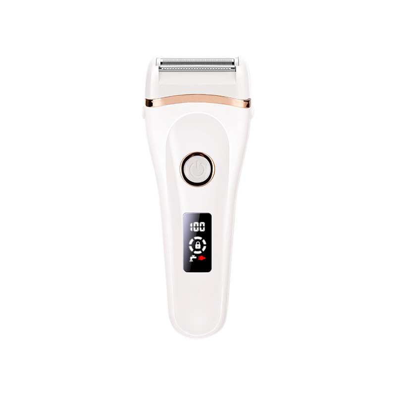 Instrumento de depilación transfronteriza Shaver máquina de afeitar de las mujeres Dispositivo de depilación eléctrica raspador axila pierna raíz LCD impermeable image 7