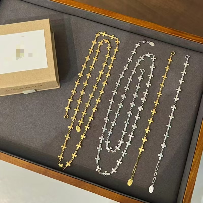 Elegant Long Sweater Necklace Gold Plated Versatile Fashion Chain_voghion.com