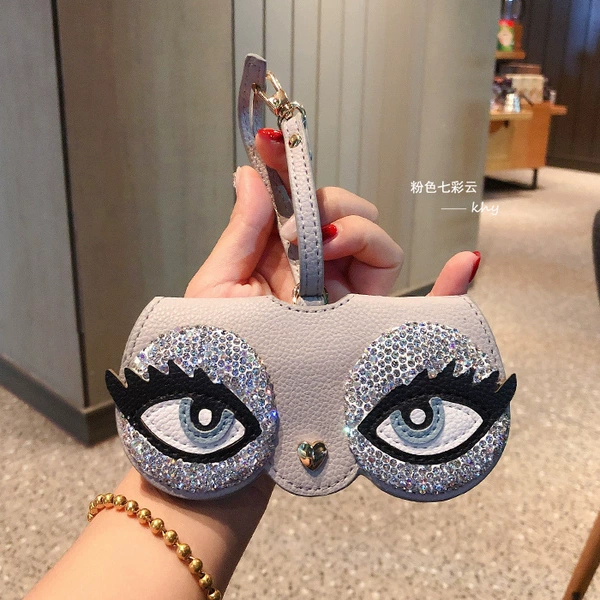 White diamond-encrusted electric eyes
