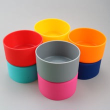 硅膠杯套運動水杯保溫杯底套隔熱耐磨防燙加厚玻璃茶杯保護套通用