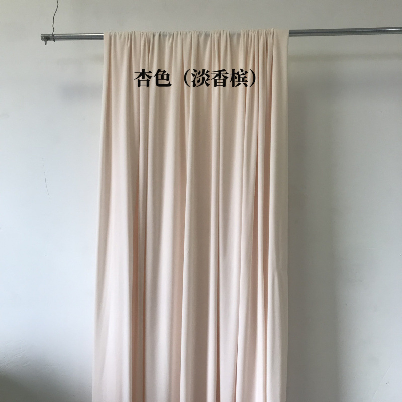 シャンパンミルクシルクウェディングストレッチ生地韓国クリームスタイル天井吊り布ウェディングガーゼ背景布装飾カーテン|undefined