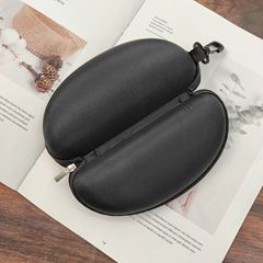 EVA拉鏈眼鏡盒批發簡約時尚EVA抗壓眼鏡盒黑色太陽鏡墨鏡收納盒子