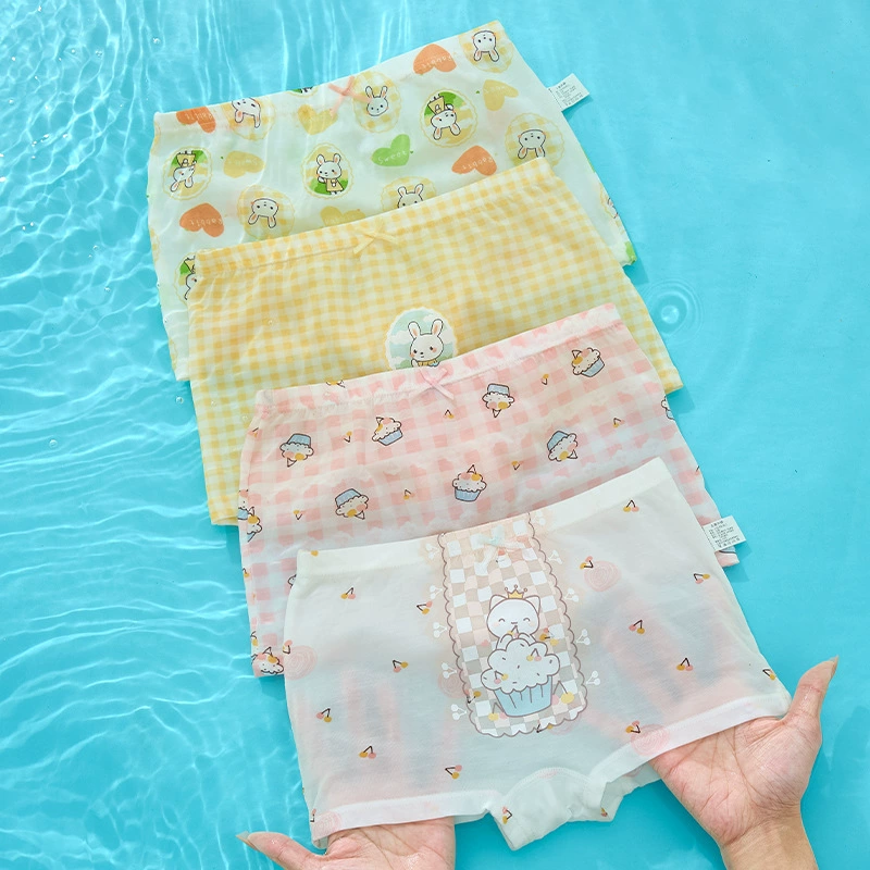 Children's underwear, silk thin summer shorts