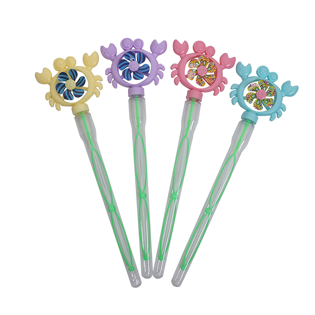 New small crab style windmill bubble stick crab windmill bubble water toy bubble blowing stall toy wholesale manufacturer