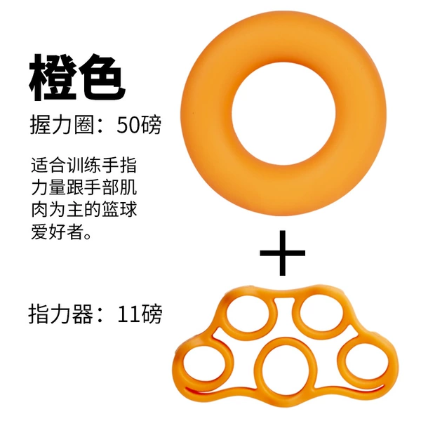 [握力圈+指力器【橙色】]