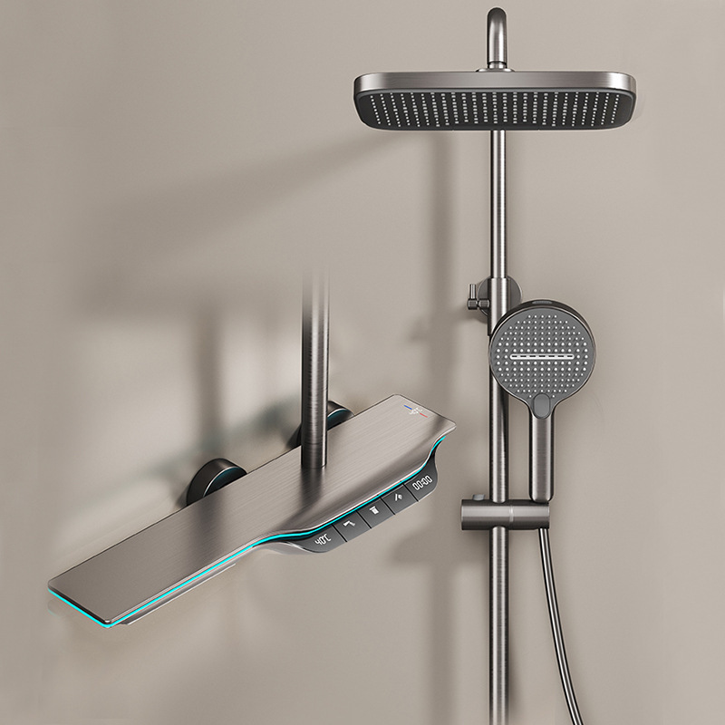 Shower shower suit piano digital display bath bathroom shower full set of household shower