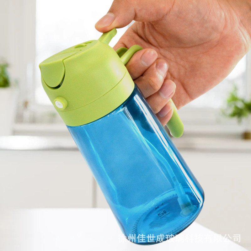 跨境热销蓝色470ml喷倒两用油壶家用大容量油瓶按压喷雾油壶logo|undefined