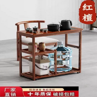 茶车茶移动中式檀木客厅茶茶几阳台烧水自动一体实木茶柜储物落地