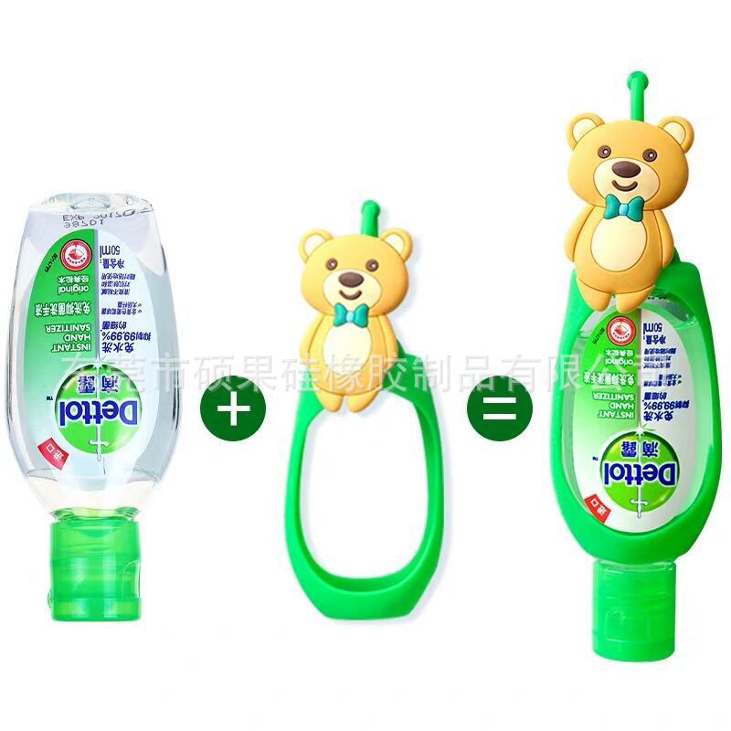 50毫升DL硅胶套 热转印印50ml  DL洗手液硅胶挂套  PVC卡通公仔